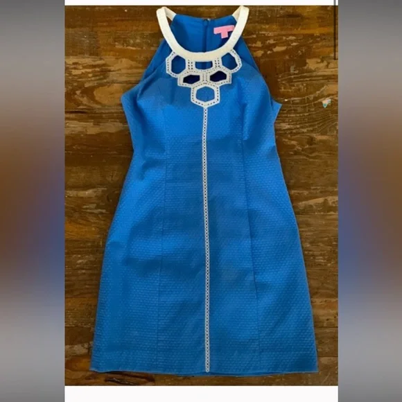 Lilly Pulitzer blue and white dress